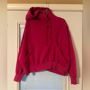 Nike Women's Fuchsia Hoodie Sweater
